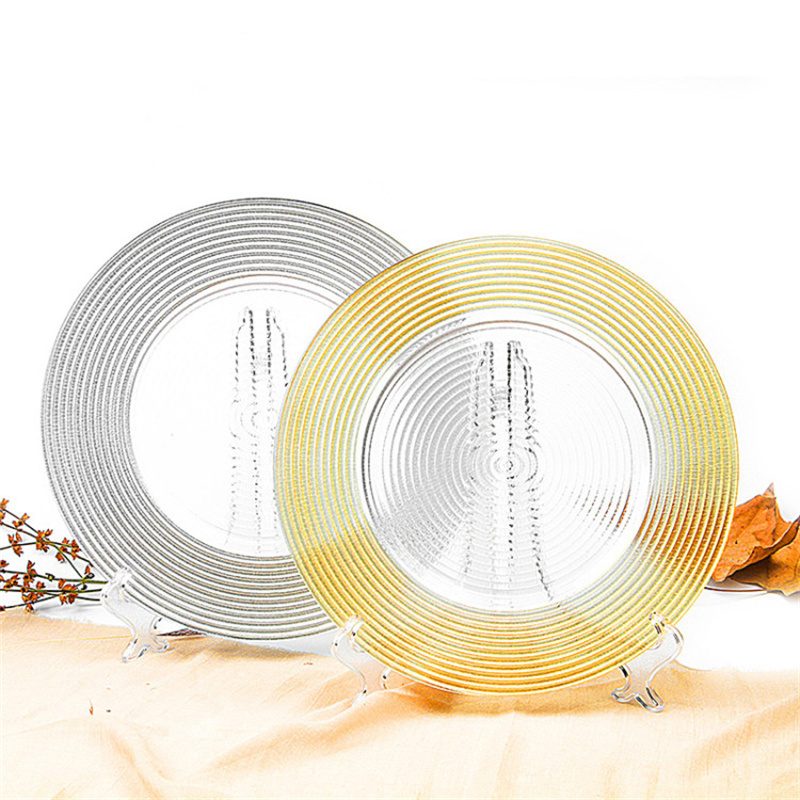 Wholesale Glass Charger Plate PZ-025 - Image 2